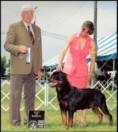 "Gotham" taking BOW/WD for his 1st major at Grand Rapids K.C. '06, handled by Lynette Lomason