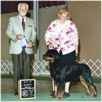 Ch. VonBaker's Quiet Riot v Worthy